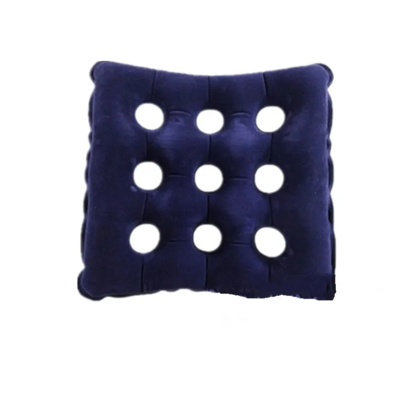 2 pcs Inflatable Cushion Vinyl Seat Cushion Round Medical Hemorrhoid Pillow Sitting Massage Pillow Square 9 Hole design 2 colors 2 pcs Inflatable Cushion Vinyl Seat Cushion Round Medical Hemorrhoid Pillow Sitting Massage Pillow Square 9 Hole design 2 colors