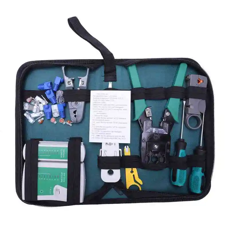 

Network Cable Repair Maintenance Tool 13 In 1 Portable Phone Cable Crimper 8P8C 4P4C 6P6C Connectors RJ45 RJ11 Cat5 Cat6 Cable