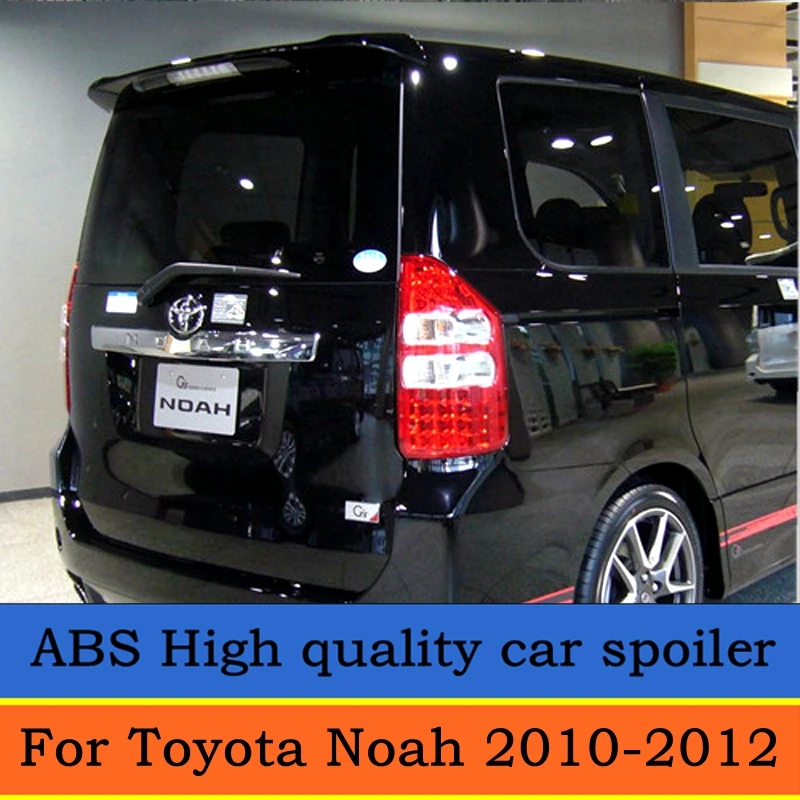 

For TOYOTA NOAH VOXY Spoiler 2010 2011 2012 TOYOTA NOAH VOXY High Quality ABS Material Car Rear Wing Primer Color Rear Spoiler