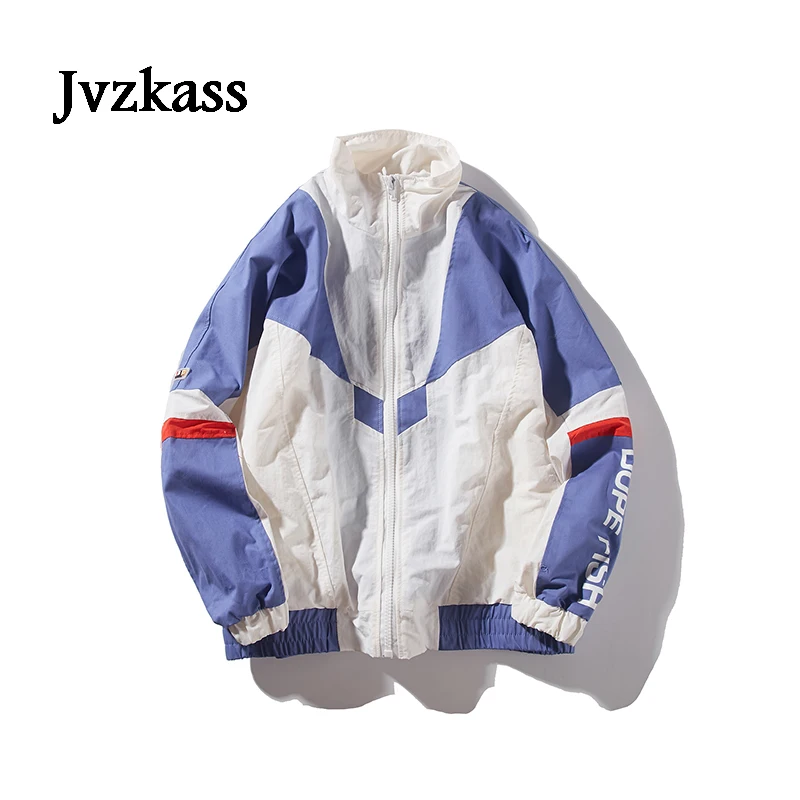 Jvzkass пальто для женщин Весна и осень студентов BF Harajuku свободный порт ветер ретро синий европейский и американский хип хоп куртка Z252