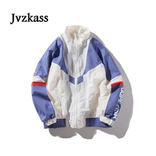 Jvzkass пальто для женщин Весна и осень студентов BF Harajuku свободный порт ветер ретро синий европейский и американский хип хоп куртка Z252