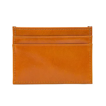 

Nesitu RFID Blocking Genuine Leather Thin Simple Women Credit Card Holder Slim Front Pocket Mini Men Wallets Purse #M8174