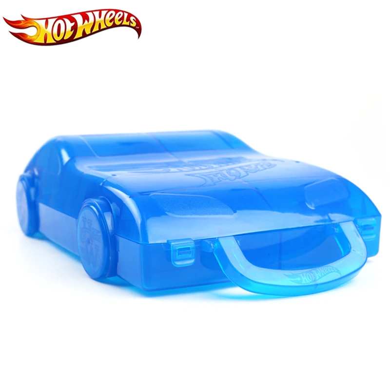Skup Hot wheels zabawka dla dzieci pojemnik samochodowy 16 sztuk samochodów wielofunkcyjny przenośny z tworzywa sztucznego wygodne pudełko Hotwheels samochód zabawka dla dziecka prezent
