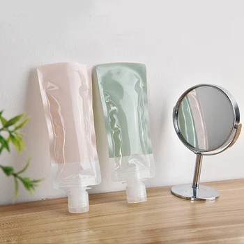 

2pcs Portable Travel empty cosmetic containers Bag Liquid Soap Shampoo Shower Gel Packing Bottle Hand Sanitizer Bags 90ml