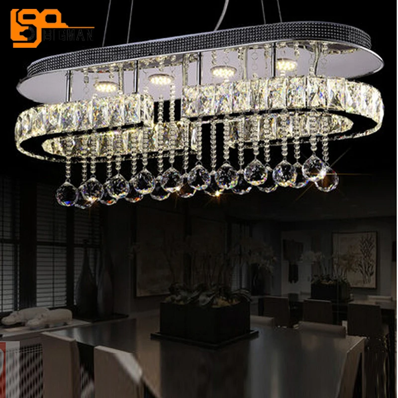 

new design LED pendant light crystal pendant lights for dining room modern LED lampe deco for indoor lights