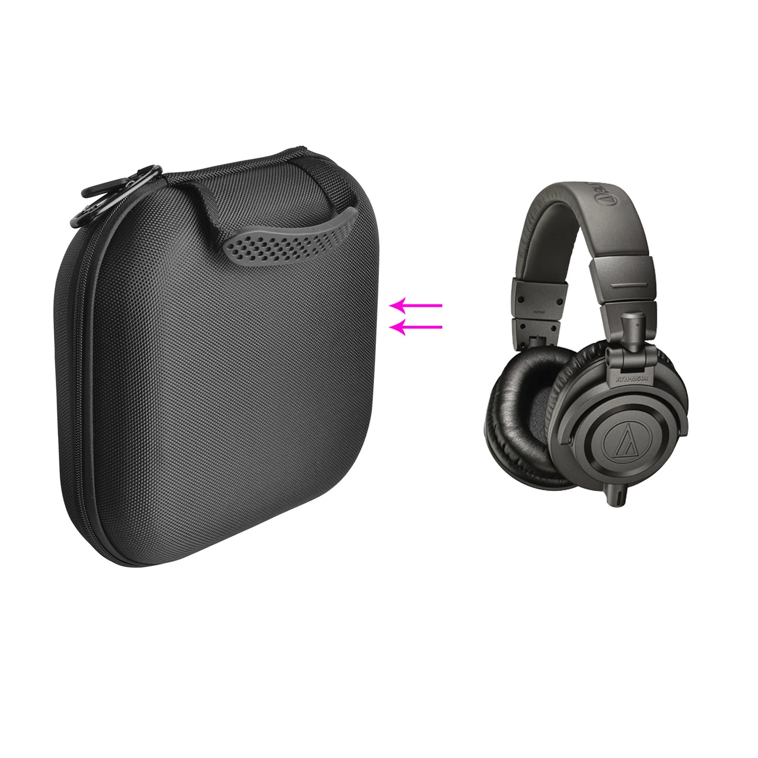 Headphone Shockproof Storage Protect Case Cover for Audio Technica ATH M50X Bluetooth Headphone Accessories