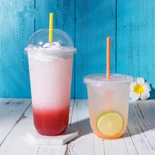 50 шт Милая чистая красная чашка день рождения, празднование творческого сока пластиковая чашка напиток прозрачная одноразовая упаковка кружки с крышками