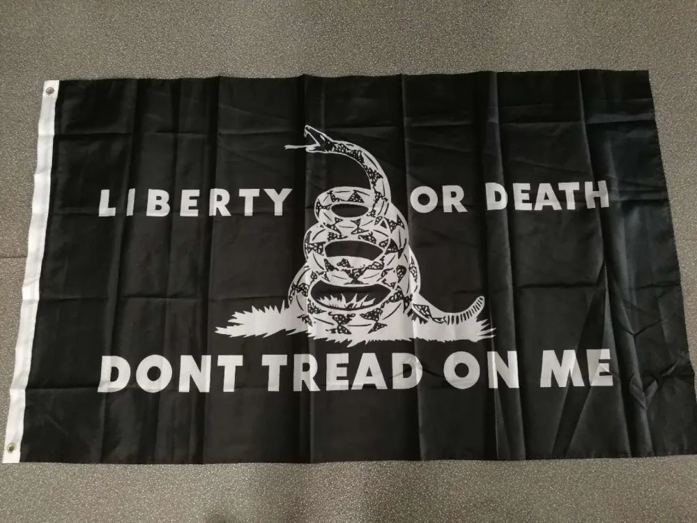 Йонин 90*150 см liberty or death black dont tread on me Чай Вечерние погремушки змея gadsden флаг