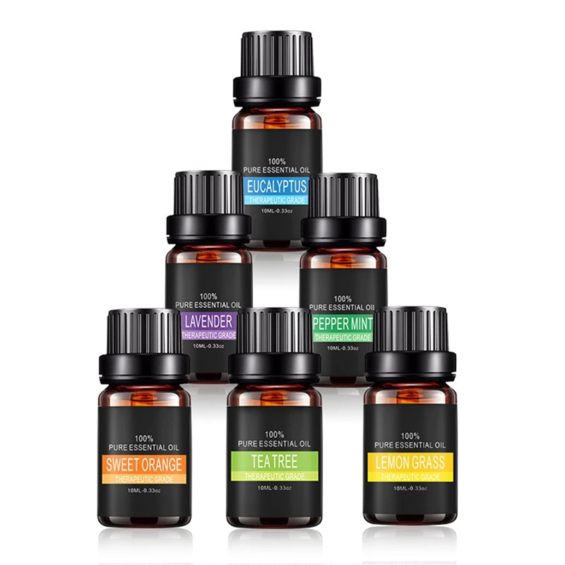 Essential Oils For Aromatherapy Diffusers Pure Essential Oils Organic Body Massage Relax 10Ml -6882