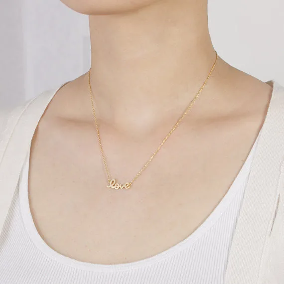 2014-Fashion-18k-Love-Necklace-in-Gold-Free-Shipping (4)