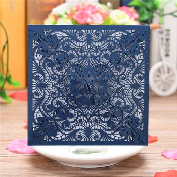 

10pcs/lot European European Openwork Style Elegant Delicate Carved Lace Wedding Party Invitations Cards Dropshipping#g4