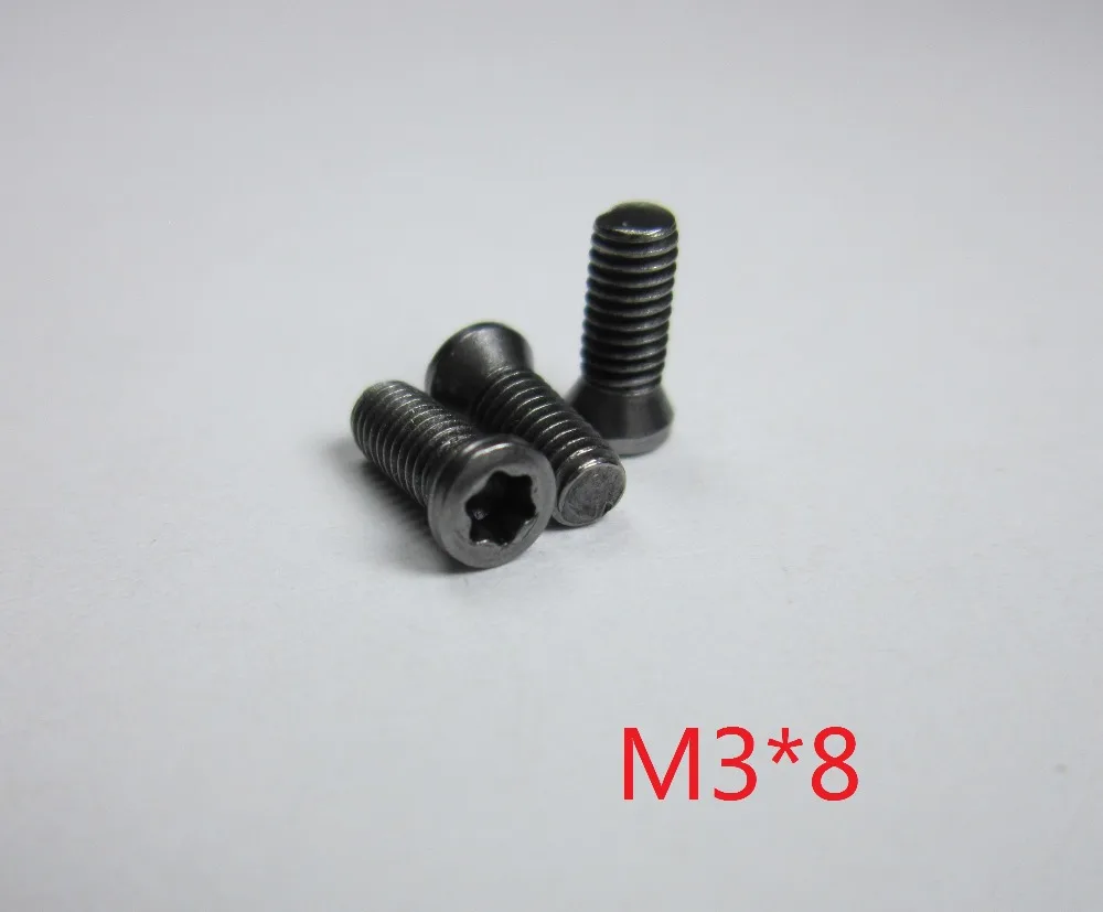 

100pcs M3*8mm Insert Hexagon Torx Screw for Replaces Carbide Inserts CNC machine Lathe M3 x 8mm accessories blade cutting