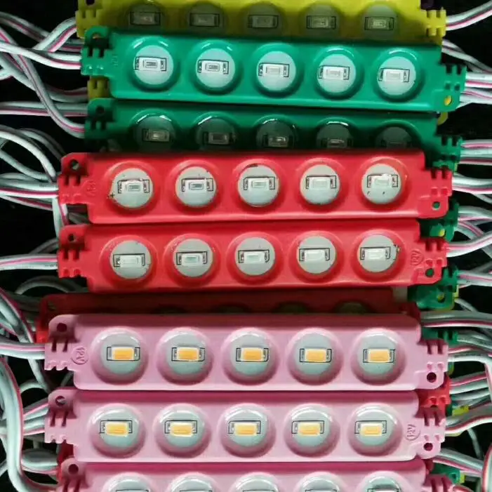 2017 новые SMD 5730 Светодиодные модули DC 12 В 5 LED s водонепроницаемые IP65 одноцветные