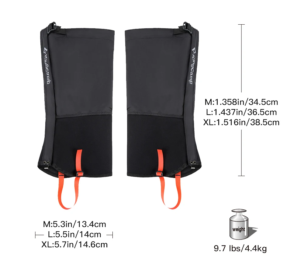 Waterproof High Gaiter Durable Camping Outdoor 6