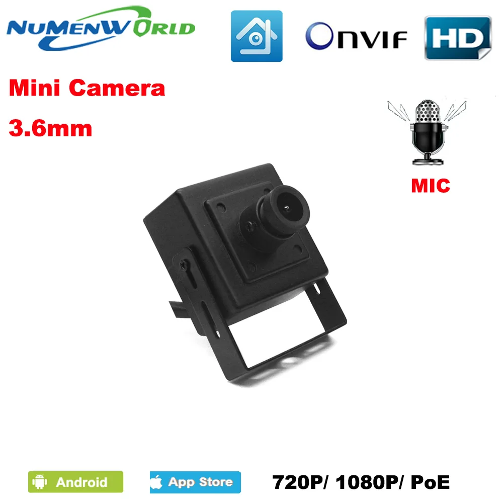Хорошая мини IP камера 1080P/4 МП/5 Мп HD веб видеонаблюдения ONVIF P2P датчик движения