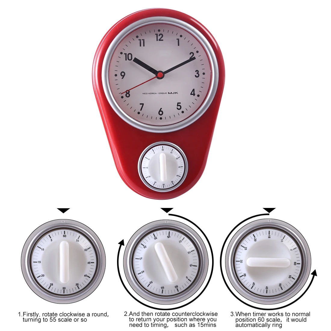 Кухонные настенные часы-будильник с обратным отсчетом, набор таймеров, настенные часы для кухни, часы для украшения дома