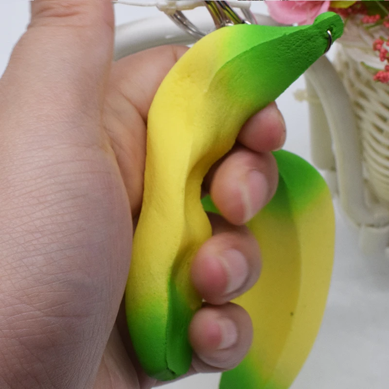 10 سنتيمتر اسفنجي ضد الإجهاد الموز المفاتيح لعب للأطفال بطيء ارتفاع Squichy لعبة 2018 الأدوات الإجهاد الإغاثة الترفيه الدعائم