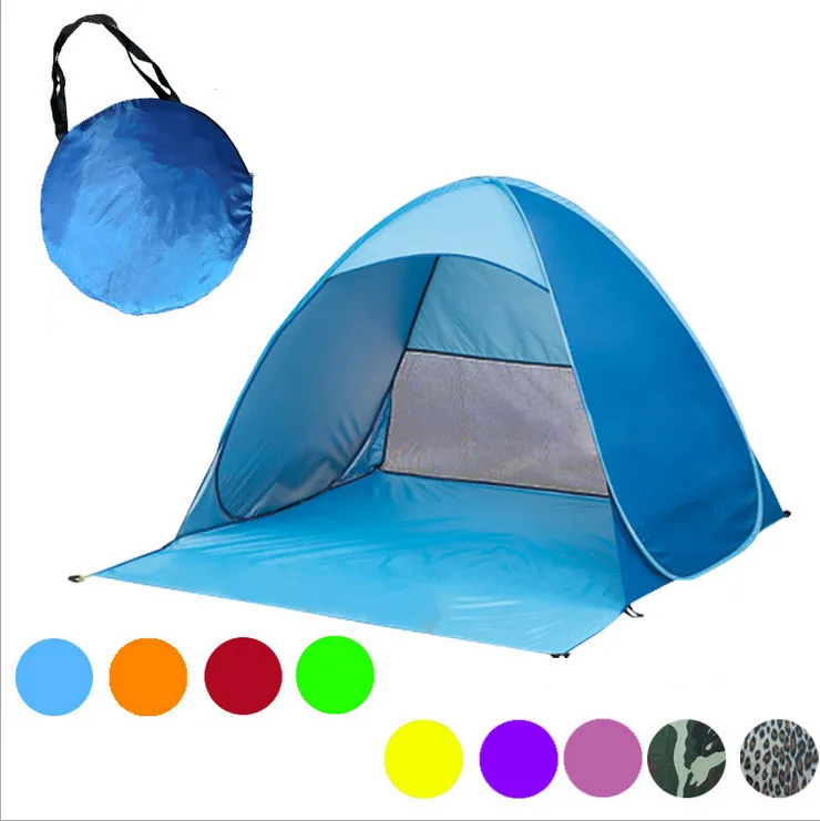 

Persons fishing tent Outdoor camping hiking beach summer tent UV protection fully sun shade Quick Automatic Opening Hot Sale