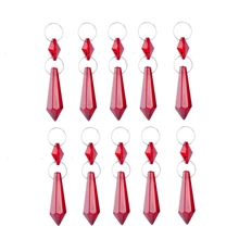 38 мм 10 шт./лот канделябр красный хрусталь Призма кристалл витраж Sunshine Ричер