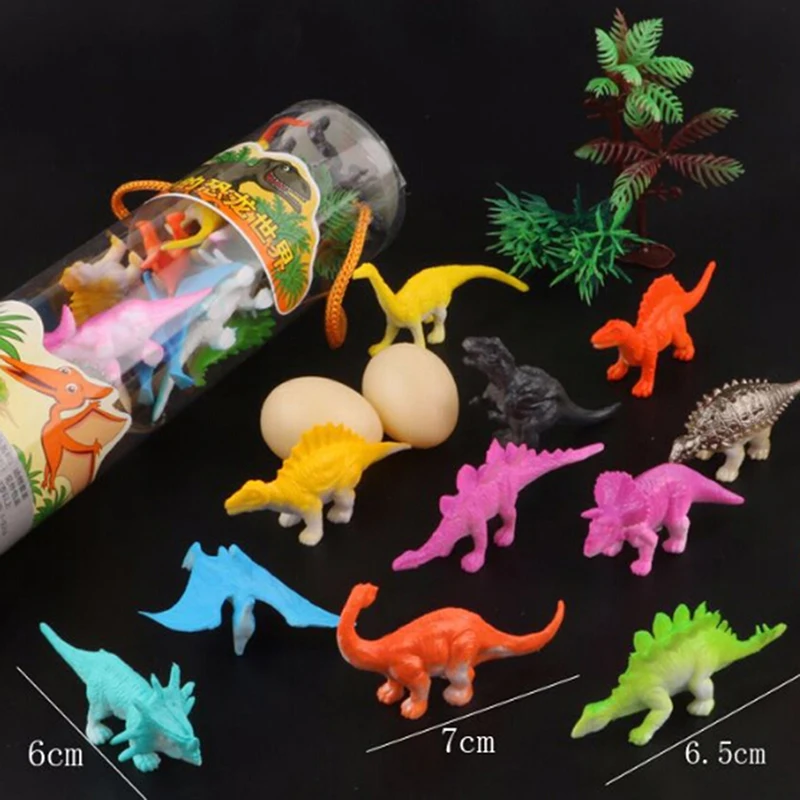 

MrY 16Pcs/set 6cm Kids Imaginative Dinosaur Toy PVC Action Figure Toys Learning Resources for Toddlers New