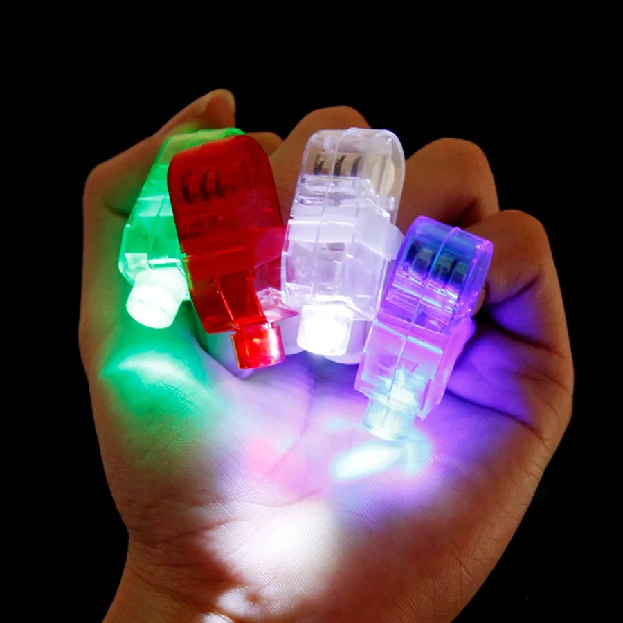 100 шт./лот светодиодный пальчиковые светящиеся яркие цветные лазерные светящиеся лампы для рождества, свадьбы, праздника, вечерние, декоративные
