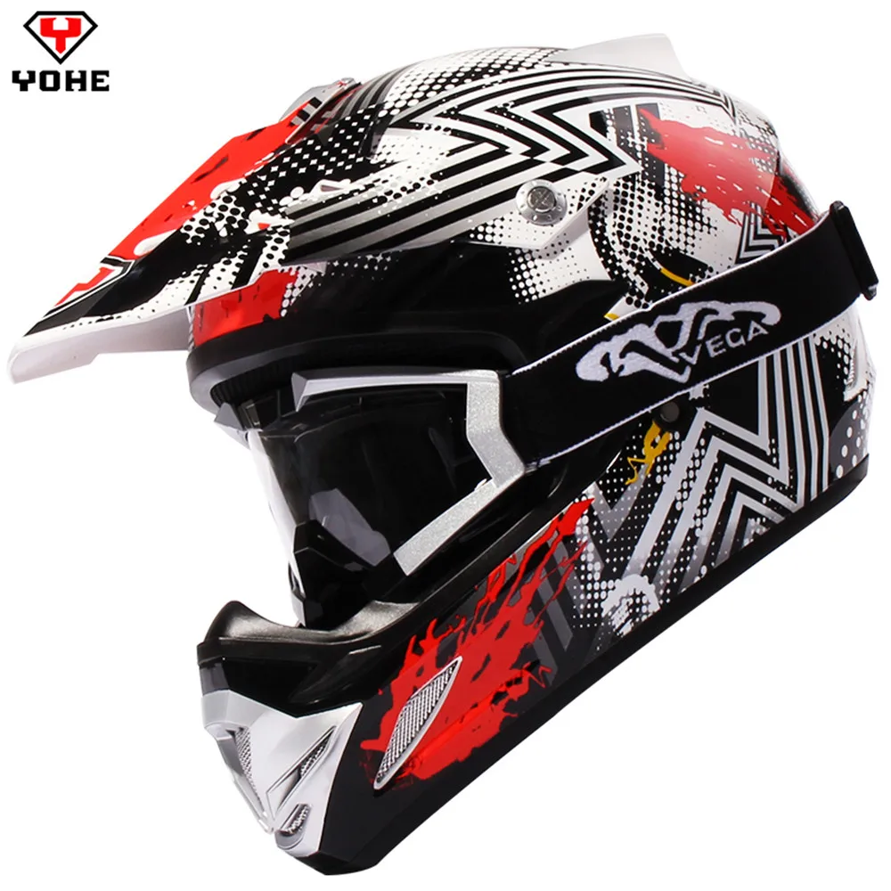 YOHE Motorcycle Motocross Helmet Off Road ATV Motobike Motocicleta