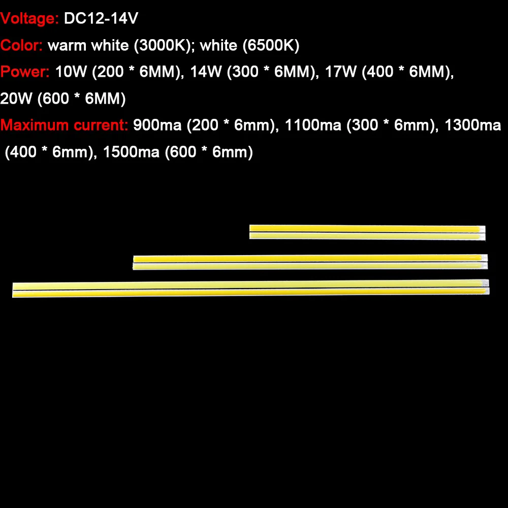 10 шт. светодиодный COB Бар тонкая полоса 600 мм 400 мм 300 мм 200 мм x 6 мм 12 В DIY огни для наружного и внутреннего использования с 3 м липкая осветительная проектная трубка