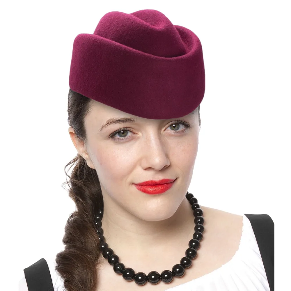 Inverno Donne Beret Cappelli Fascinators Cappelli di Lana Barca Solido Cappello  Hostess Air Hostess Pillbox di Modisteria Del Cappello di Base Signore  Fedora|ladies fedora|millinery hatpillbox hat - AliExpress