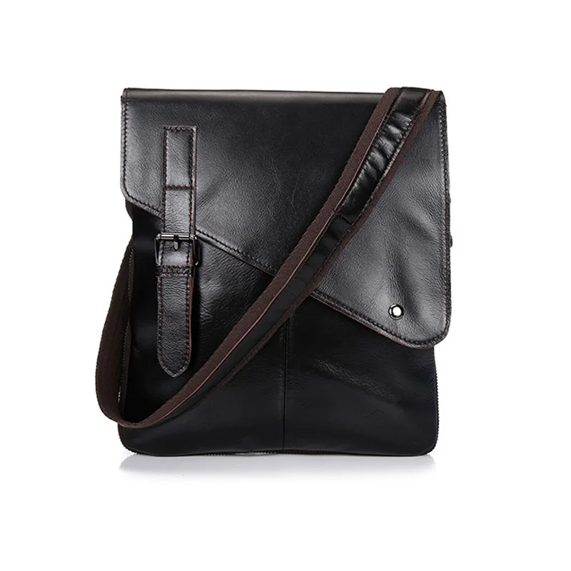 

Netweekend Vintage Genuine Leather Shoulder Bag For Men Business Messenger Bags Black And Brown Fashion Leisure Men Bag BF1019