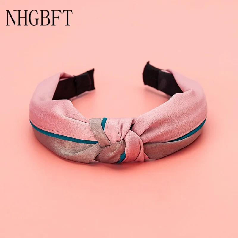 

NHGBFT Solid color Headband Hairband For Womens Hair Accessories Knotted Head band Hair Band Dropshipping