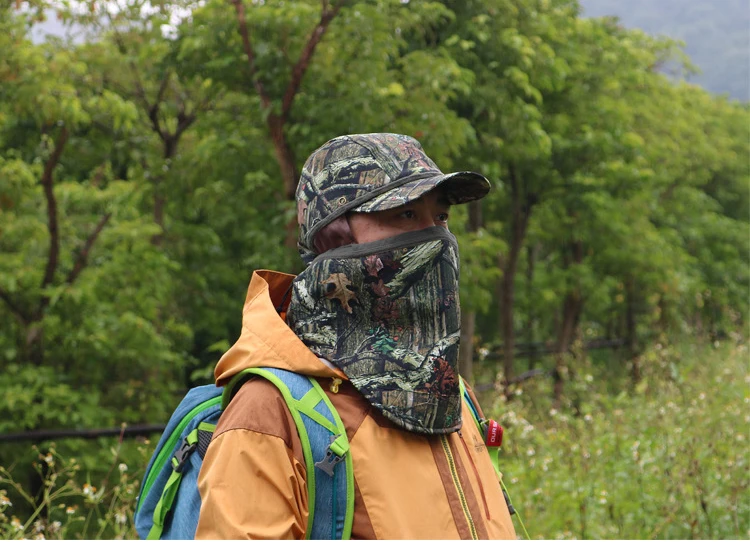 Chapéu de Inverno ao ar Livre do Velo com Capuz Refire Engrenagem Cabeça Máscara Balaclava Camo Gorro Knit Cap Tático Masculino Caminhadas Earmuffs Caps 4 Esporte e Lazer