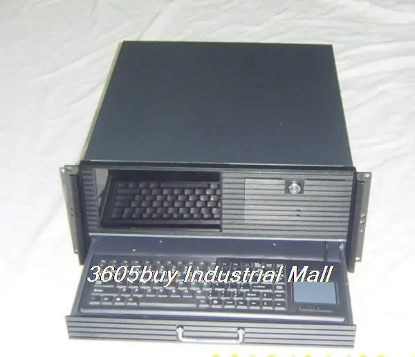 

4u one piece machine belt lcd screen keyboard trackball 4u one piece industrial computer case server computer case