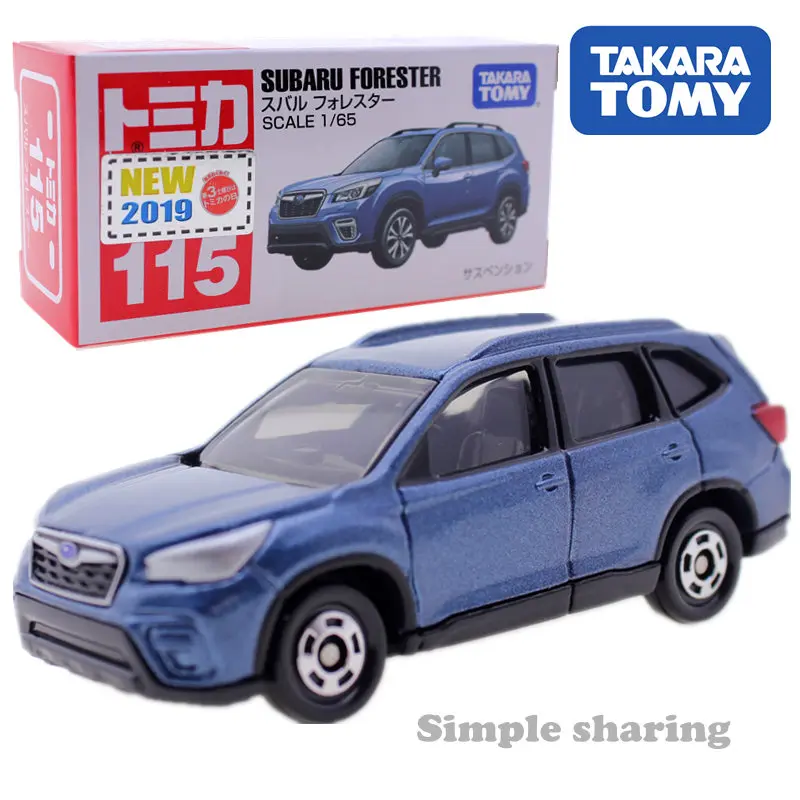 Takara Tomy Tomica № 115 Subaru Forester модель комплект 1/65 литой миниатюрный автомобиль игрушка популярные детские безделушка с забавным магическим детская марионетка