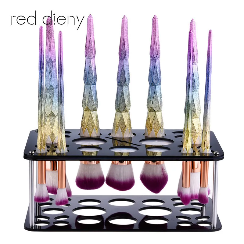Double Use 2 in1 Brush holder&Dry Rack Drying Brushes Shelf