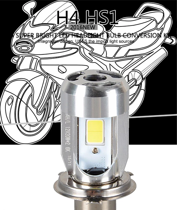 H4-HS1-P43T-Motorcycle-Led-Headlight-Bulbs-High-Low-Hi-Lo-Dual-Beam-All-In-One 1