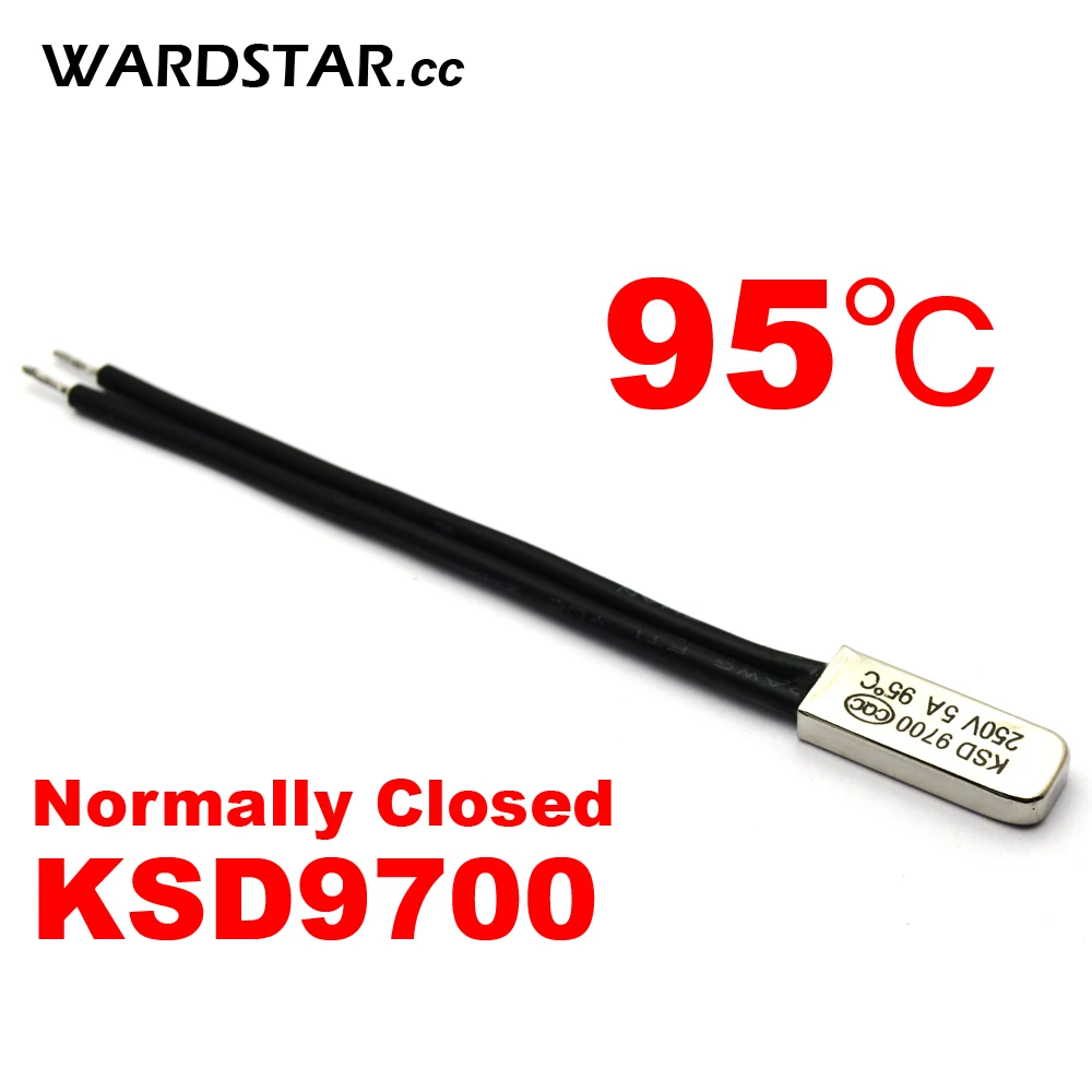5pcs/lot KSD9700 5A250V 95 Degree Celsius (N.C.) Normally
