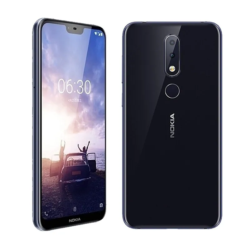 Смартфон Nokia X6 5,8 "3060 mAh Snapdragon 636 Octa Core Dual сзади Камера 16.0MP + 5.0MP Android отпечатков пальцев ID мобильный телефон