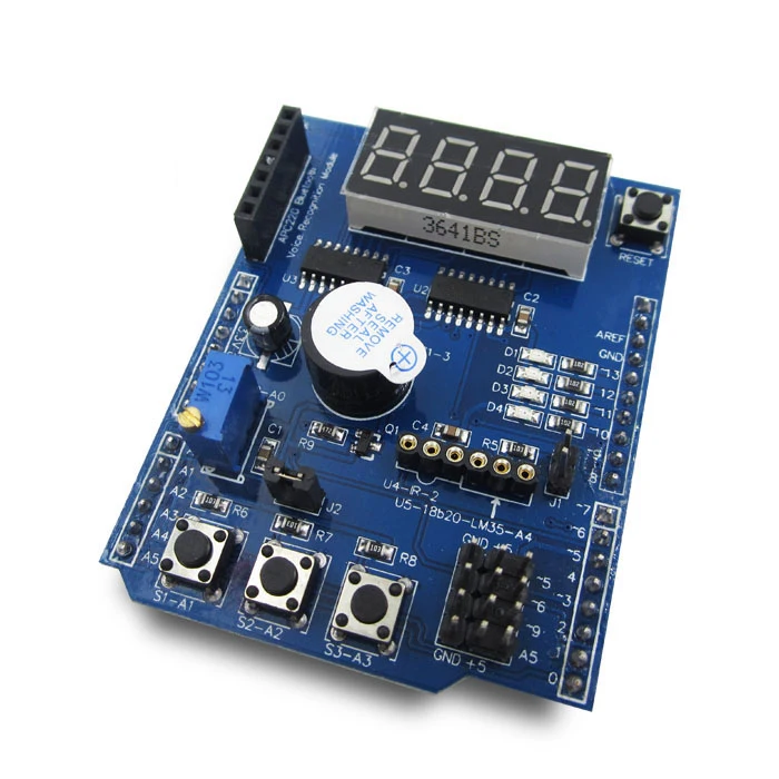 Multifunctional expansion board kit based learning for UNO r3 LENARDO mega 2560 Shield nano i o io expansion sensor shield module for arduino uno r3 nano v3 0 3 0 controller compatible board i2c pwm interface 3 3v