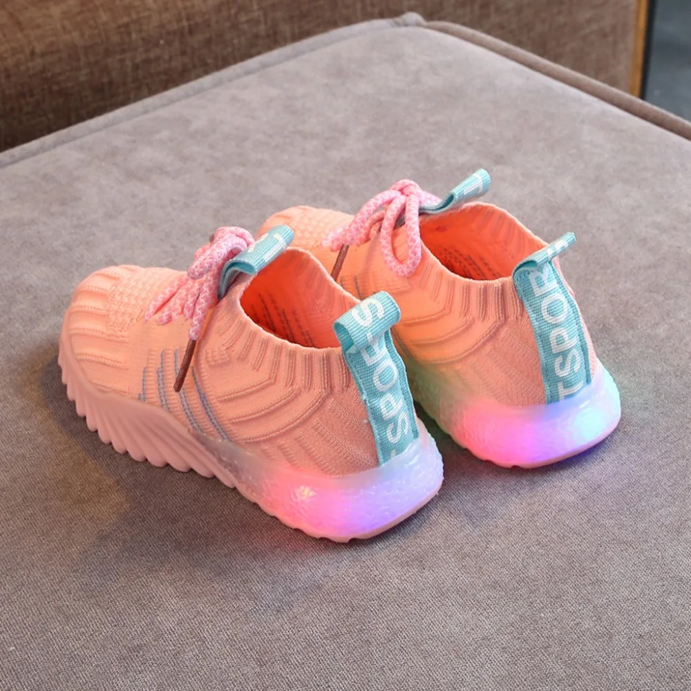 2019 kids sneakers lights colorful radiant shoes LED flash kids sneakers boys non-slip kids sneakers girls krampon futbol 40J23 (13)
