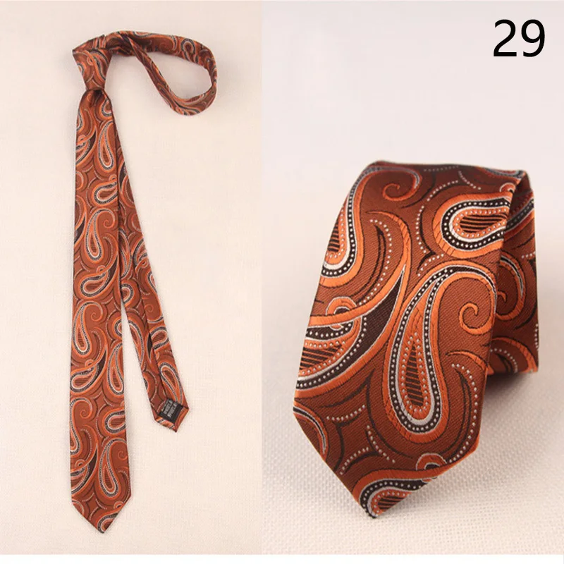 Высококачественный 1200 игла полиэстер галстук корейский Узкий Тонкий Повседневный 6 см деловой Свадебный галстук клетчатый галстук бизнес - Цвет: 6029