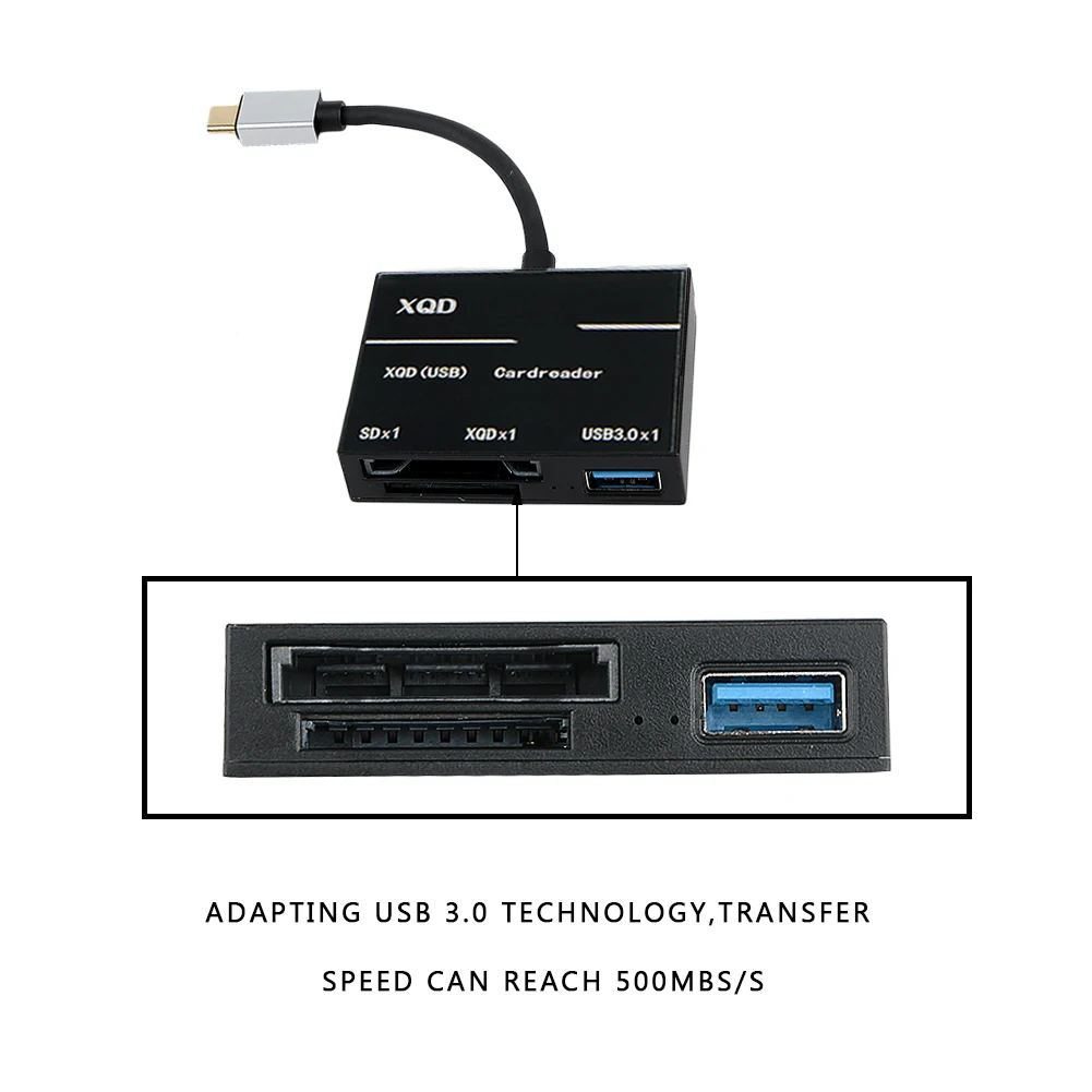 USB 3,0/Тип C USB C XQD SD Card Reader 500 МБ/с./с. Высокоскоростная камера комплект адаптер для sony M/G серии для Nikon для Lexar XQD карты