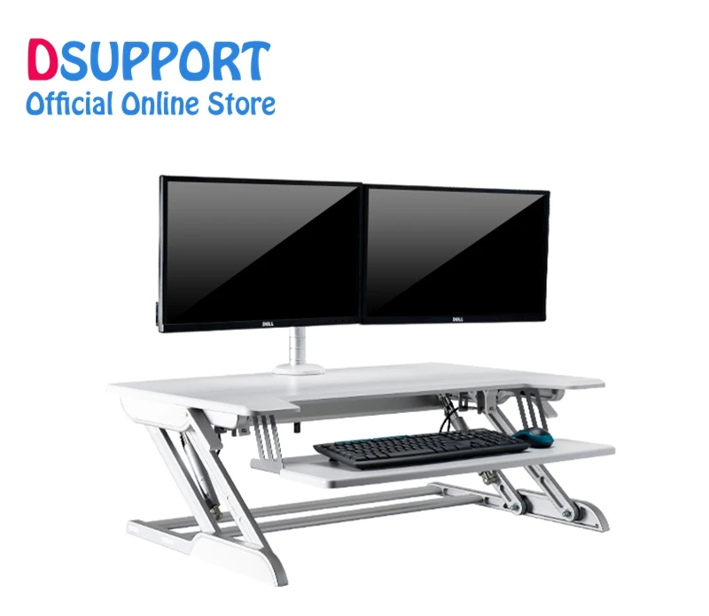 

EasyUp Height Adjust Sit Stand Desk Riser Foldable Laptop Desk Notebook/Monitor Holder Stand With Keyboard Tray ID-36