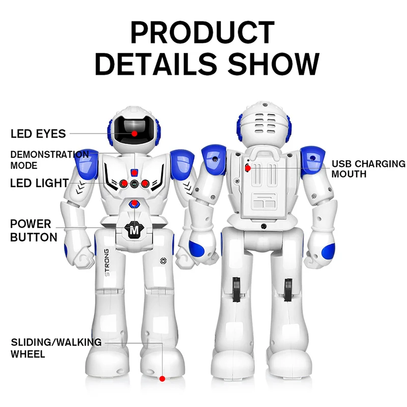 DODOELEPHANT Remote Control Robot Toy Smart Child RC Robot With Sing Dance Action Figure Toys For Boys Children Birthday Gift