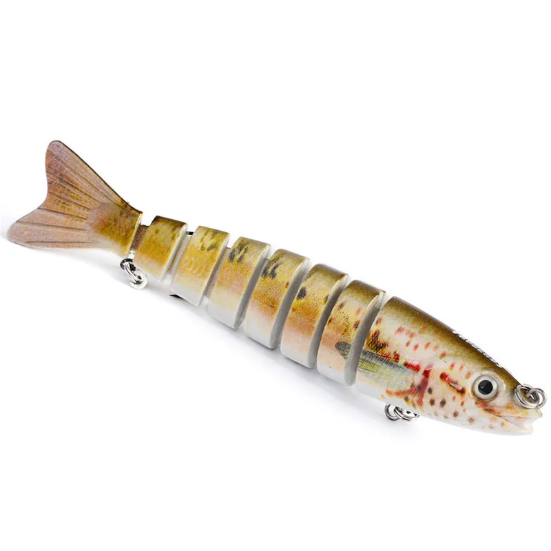 Super Deal Multi Segments Jointed Fishing Lure Bait Lifelike Swimbait Artificial Hard Bait for Sea Fishing Accessories 12cm 19g (13)