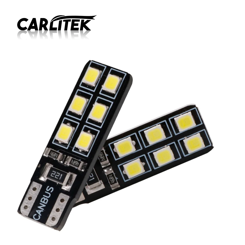 CARLitek 10 шт. T10 w5w 194 led carro 12V сигнальные лампы для автомобиля распродажа лампа чтения