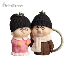 Keychains Couple Key Ring Fashion Creativity Figure Classic Men Jewelry Dating/Anniversary /Party Grandfather And Grandmothere Keychains Couple Key Ring Fashion Creativity Figure Classic Men Jewelry Dating/Anniversary /Party Grandfather And Grandmothere