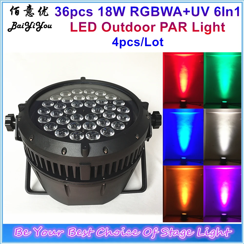 Professional Outdoor Stage Up Lighting 36pcs*18W RGBWA+UV ...