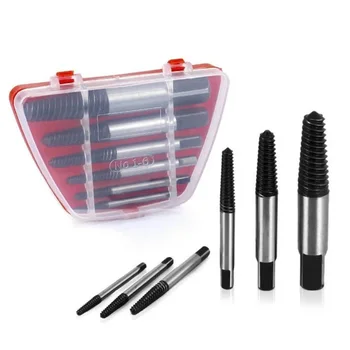 

6Pcs Screw Extractor Center Drill Bits Guide Set damaged Broken Screws Removal Tool set Bolt Stud Out Remover Power Tool Kit