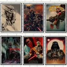 Винтажные плакаты «Звездные войны». Рекламные плакаты «Звездные войны», домашний декор, крафт-бумага, высокое качество, настенная роспись, наклейки/808
