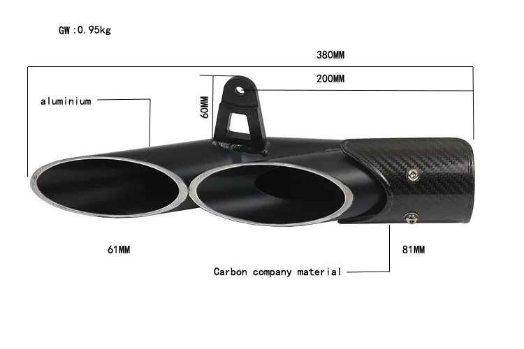 

R6 TOCE Modified exhaust FOR Yamaha R6 exhaust TOCE modified exhaust pipe bomb personality TOCE Street necessary good sound
